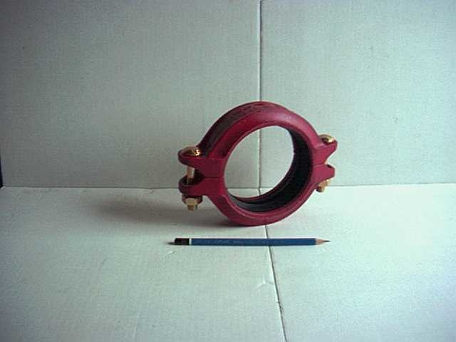 Rohrkupplung / Rohrverbindungsschelle (Fa.Grinnell) für Sprinkleranlagen - Gr.4" (114,3 mm), neu