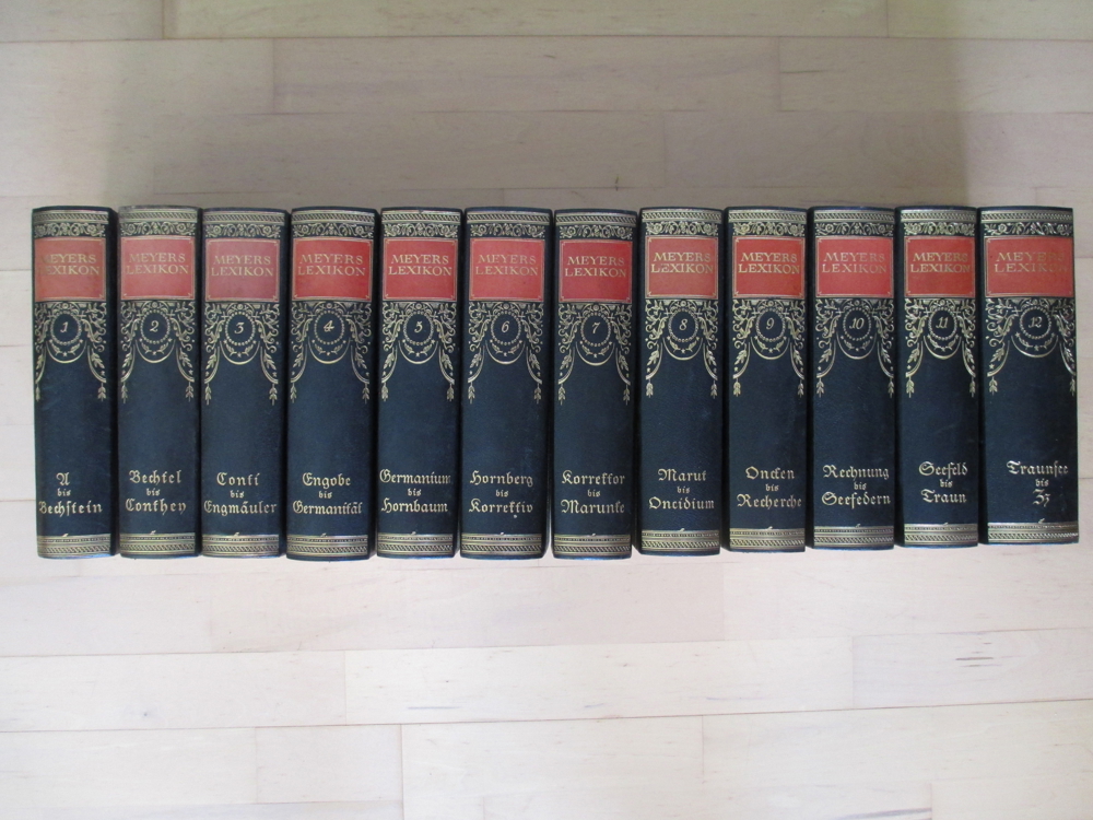 Meyers Lexikon, 7. Auflage, 1924-1930, 12 Bände