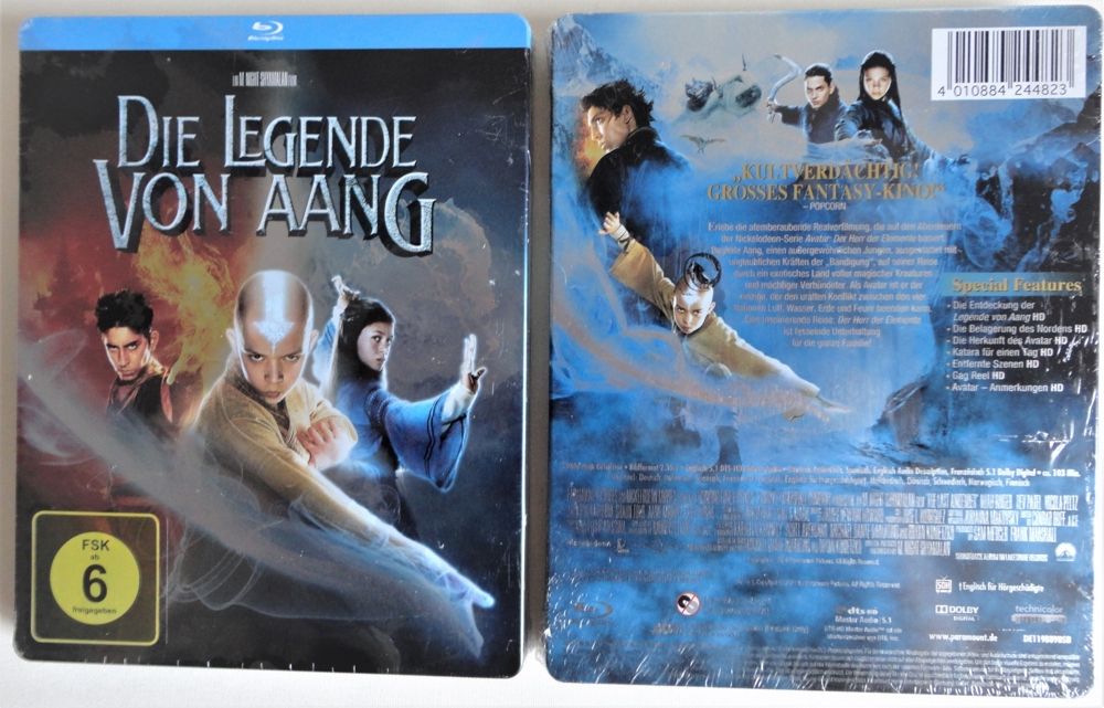 Die Legende von Aang Blu-ray Disc limitierte Steelbook Edition, Neu + in Folie eingeschweißt