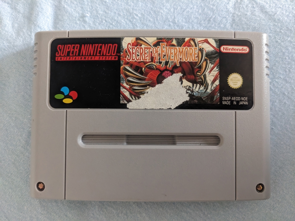 Verkaufe Spiel für Super Nintendo Entertainment System (SNES) - Secret of Evermore
