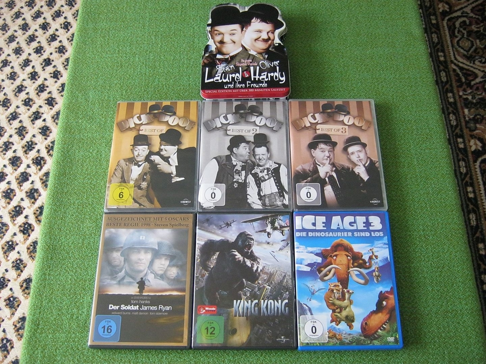 DVD Paket (7 Stück)