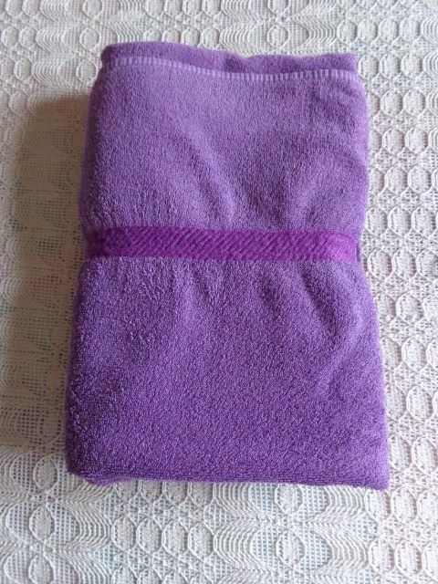 Handwäsche Handtuch Badelaken Saunatuch lila 92 x130