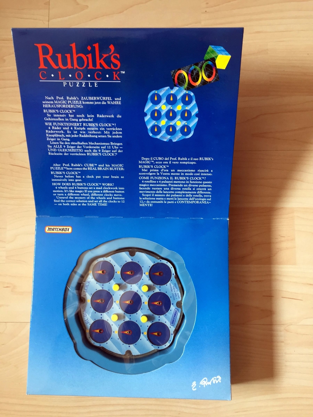 Original Rubik``s Clock Puzzle von Matchbox