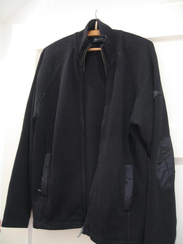 schwarze Sweatshirtweste, Gr. S