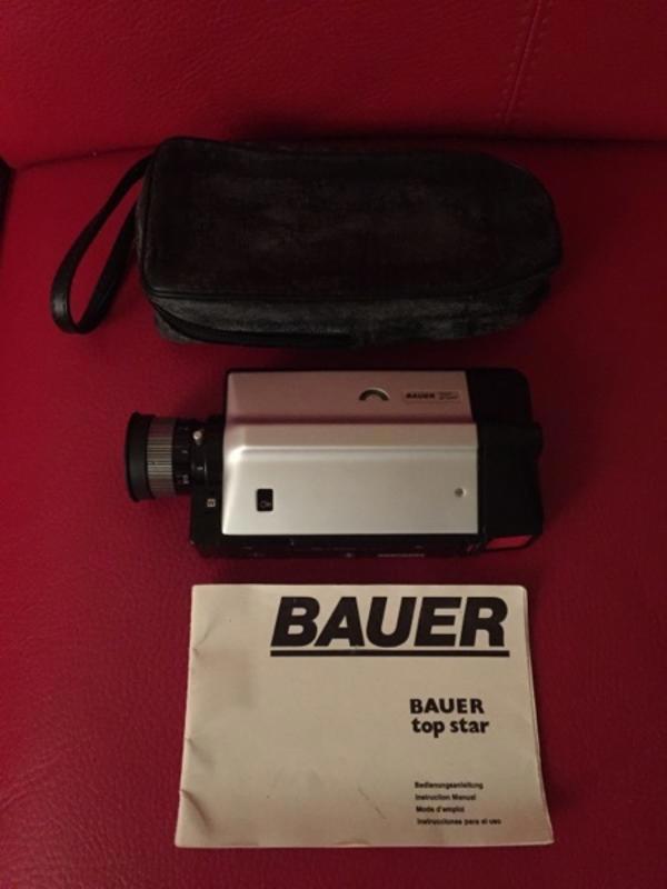 Bauer Top Star Super 8 Kamera mit Beschreibung und Tasche