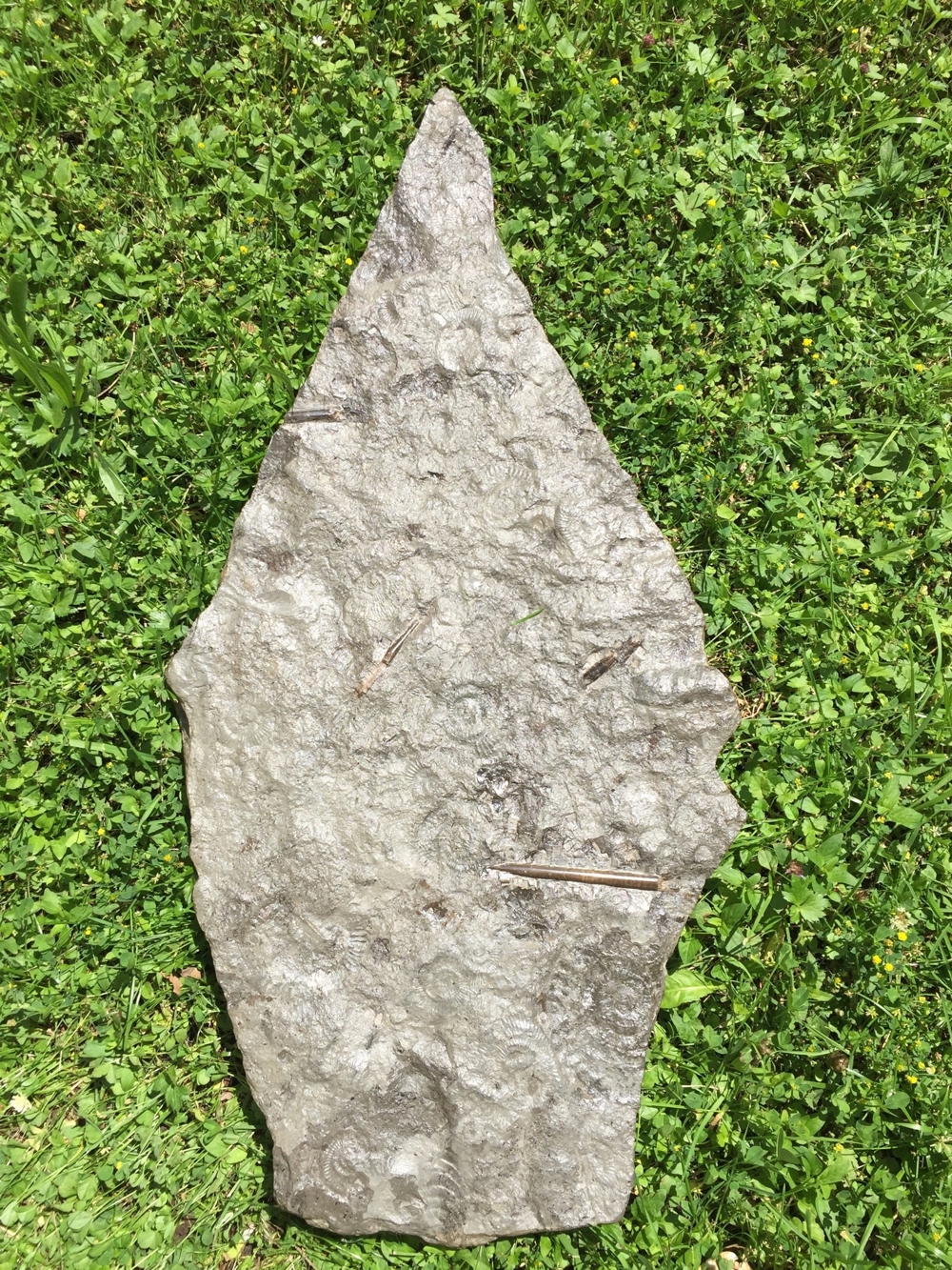 Schieferplatten Uhr und grosse Schieferplatte