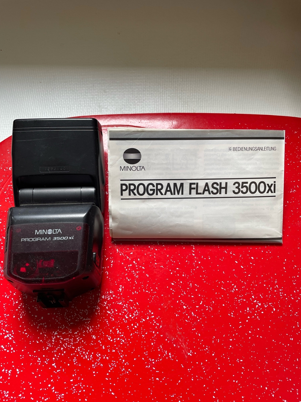 Minolta 3500 Xi Programm Flash mit Anleitung 