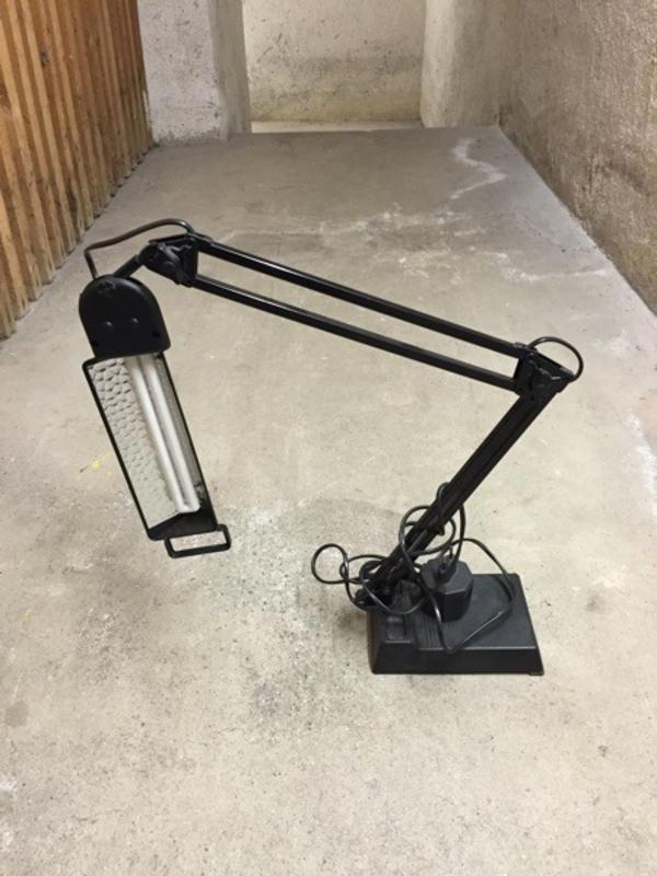 Schreibtischlampe modern mit Netzteil, schwarz