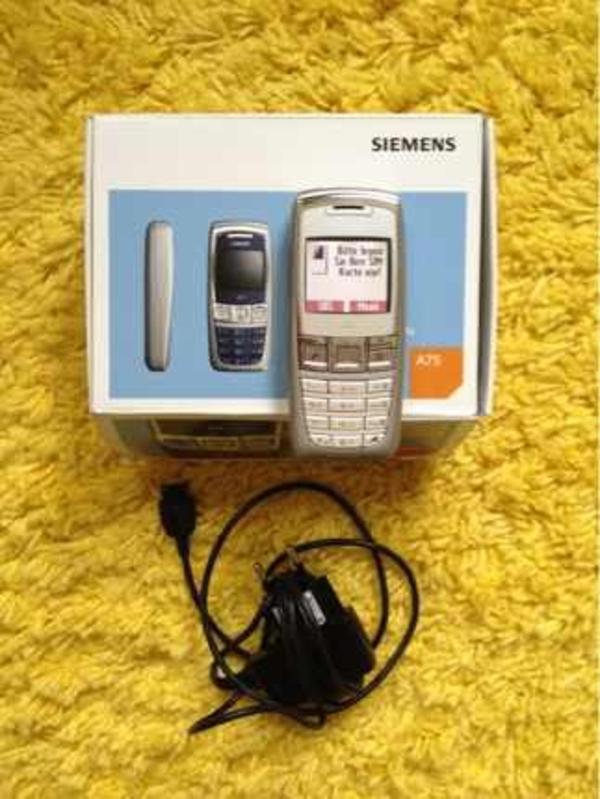 Siemens A75 Handy, silber neu ! mit Ladegerät in Original- Schachtel