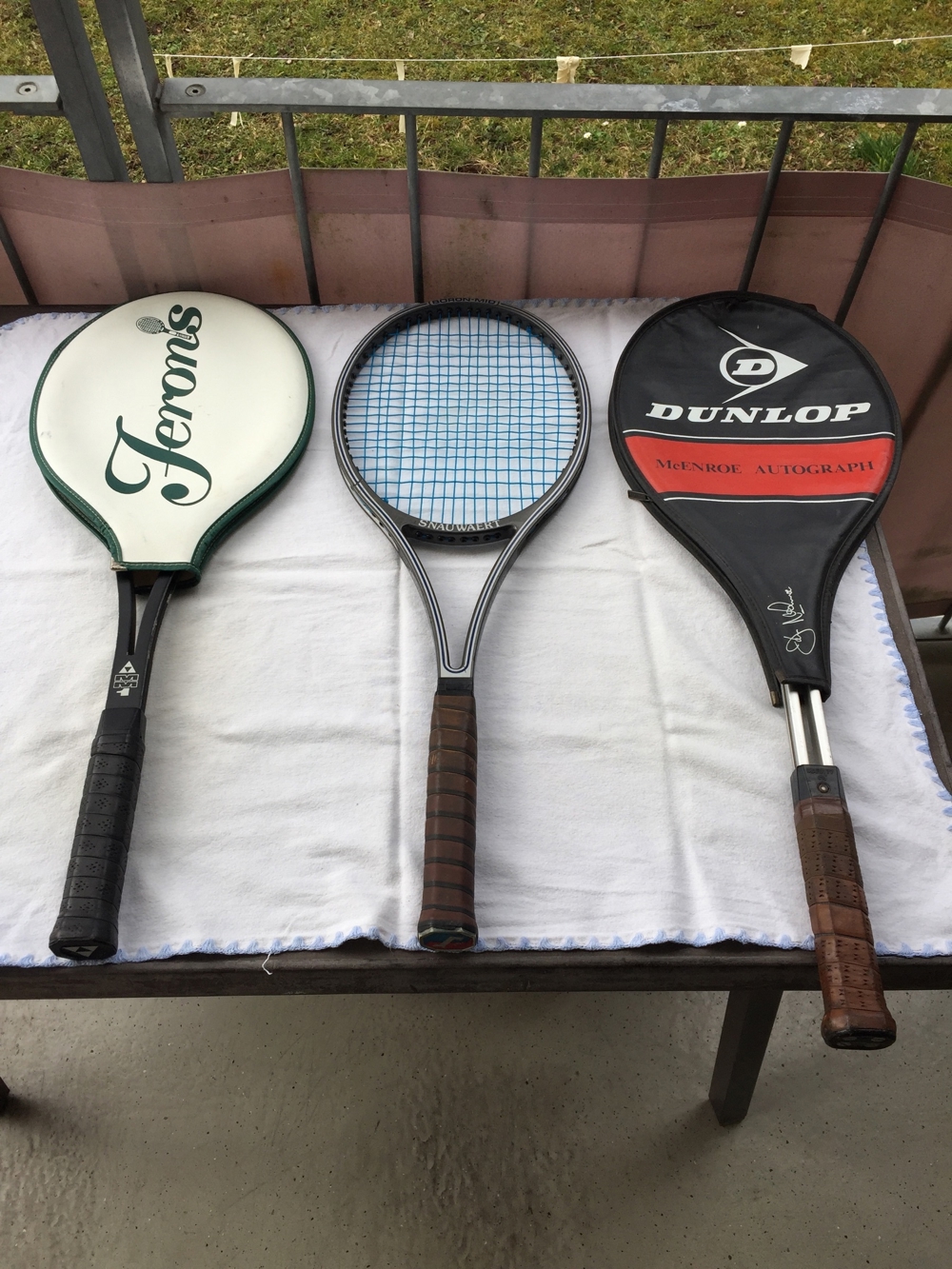 Tennisschläger 3 Stück : Fischer , Snauwaert und MK 77 Alu