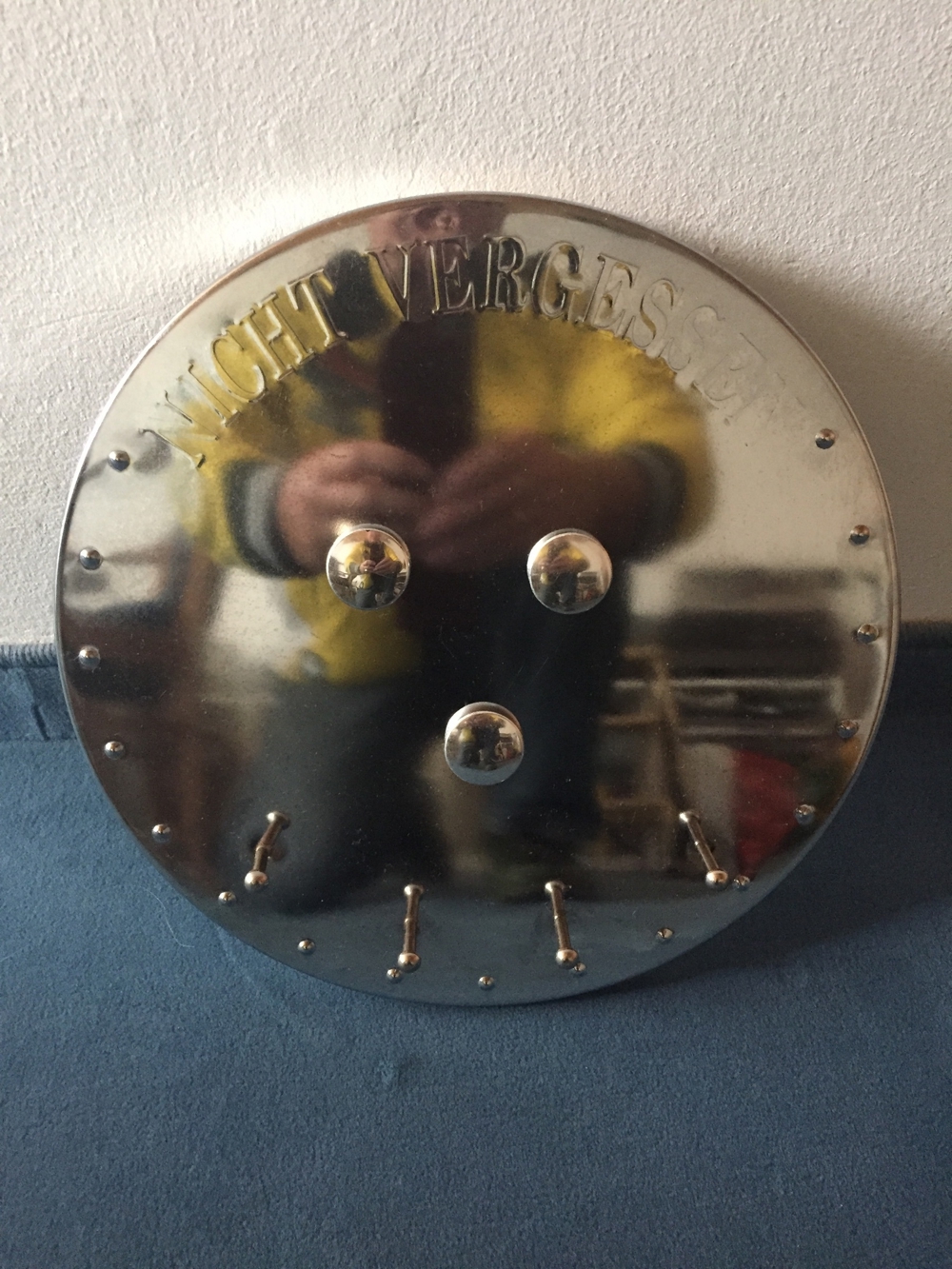 Magnet Notiz Scheibe Blech 30 cm 3 Magnete