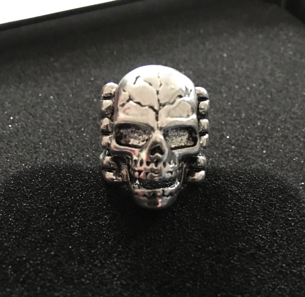 NEU - Totenkopf Edelstahl-Ring   Skull DM 2cm