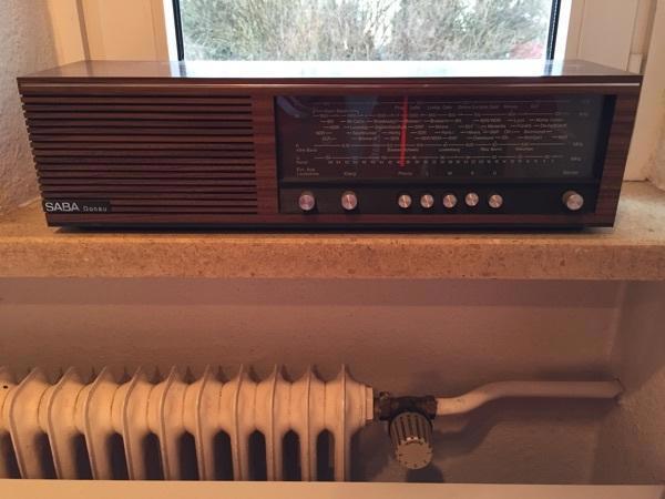 SABA Donau antiker Radio aus den 60 ern mit Schaltplan,