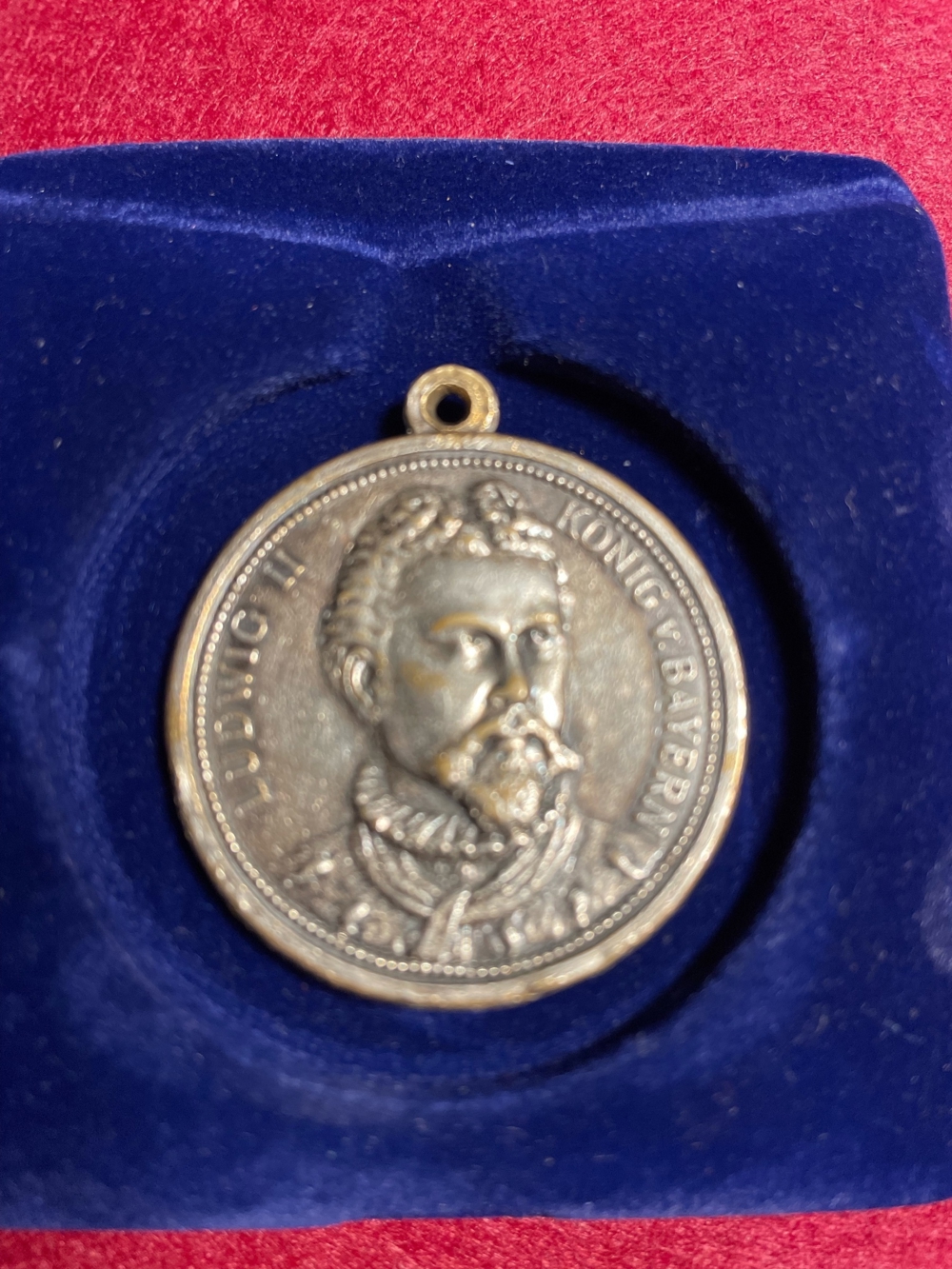 König Ludwig II Medaille mit Öse für Charivari