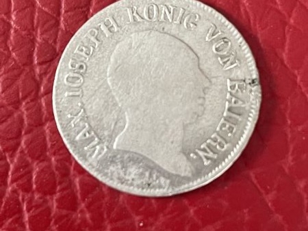 6 Kreuzer Silbermünze Max. Jos.IV von 1808 Topzustand