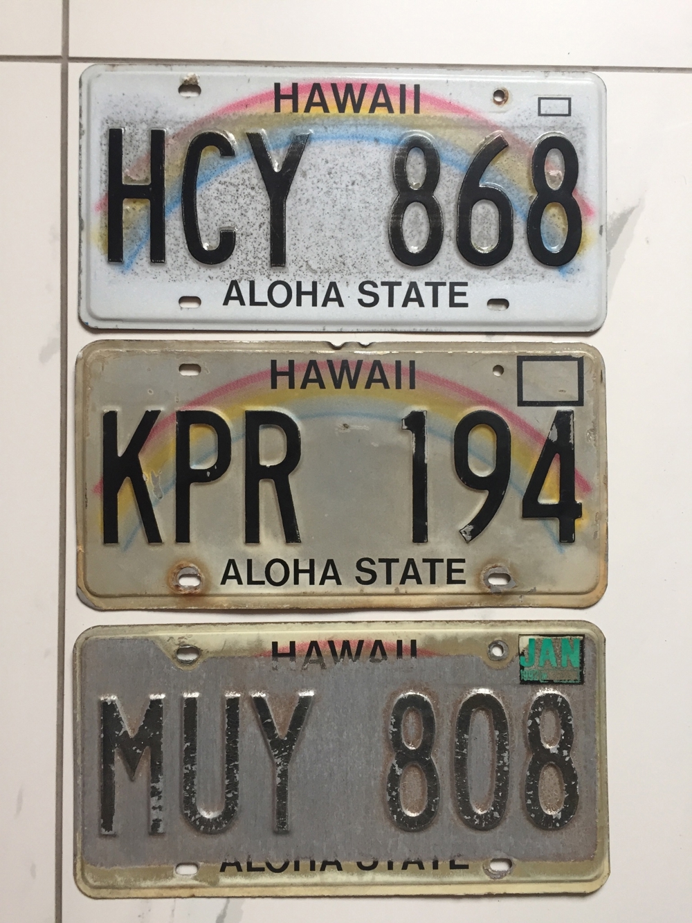 Hawaii USA Autokennzeichen , Nummernschilder Original!
