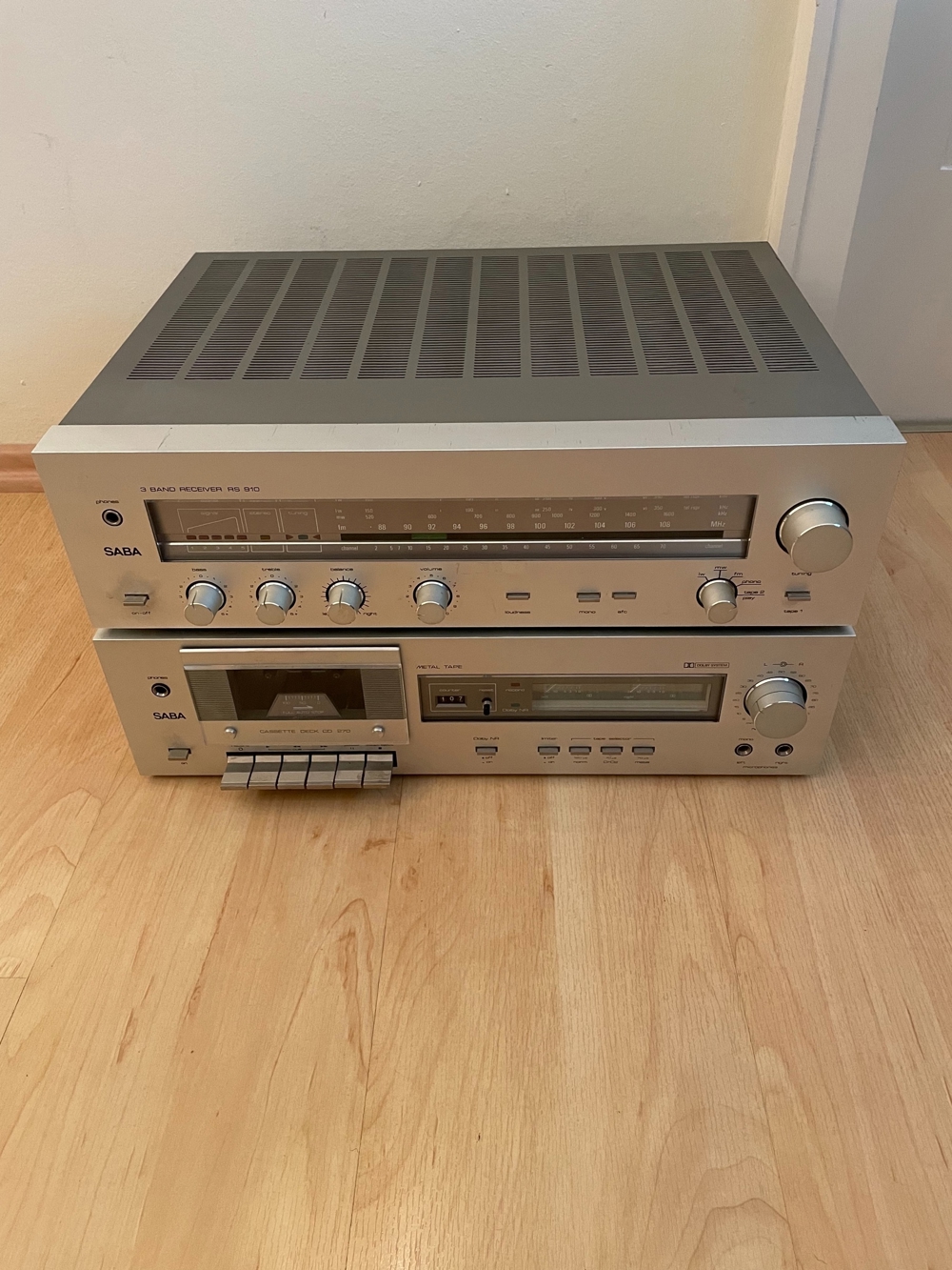 SABA RS 910 und CD 270 Verstärker und Tapedeck Altern. Plus Plattenspieler