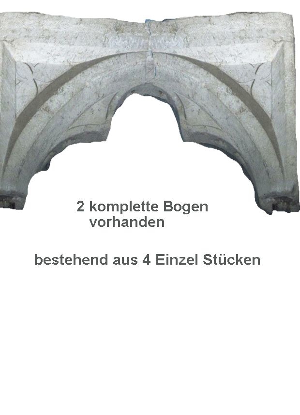 Antiker Gothic Fries ,besteht aus 4 Einzel-Elementen