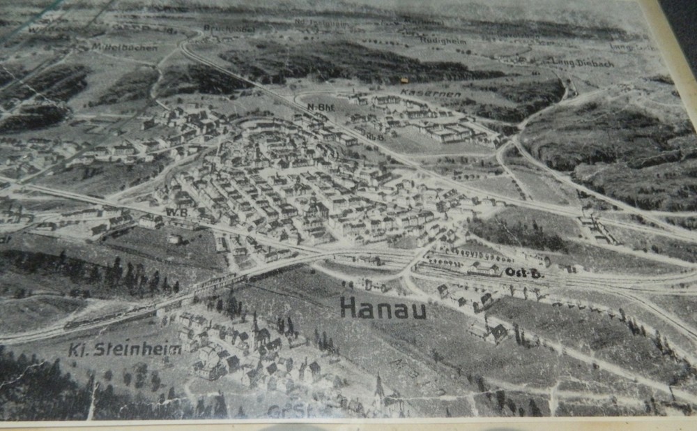 Altes Bild von Hanau und Umgebung