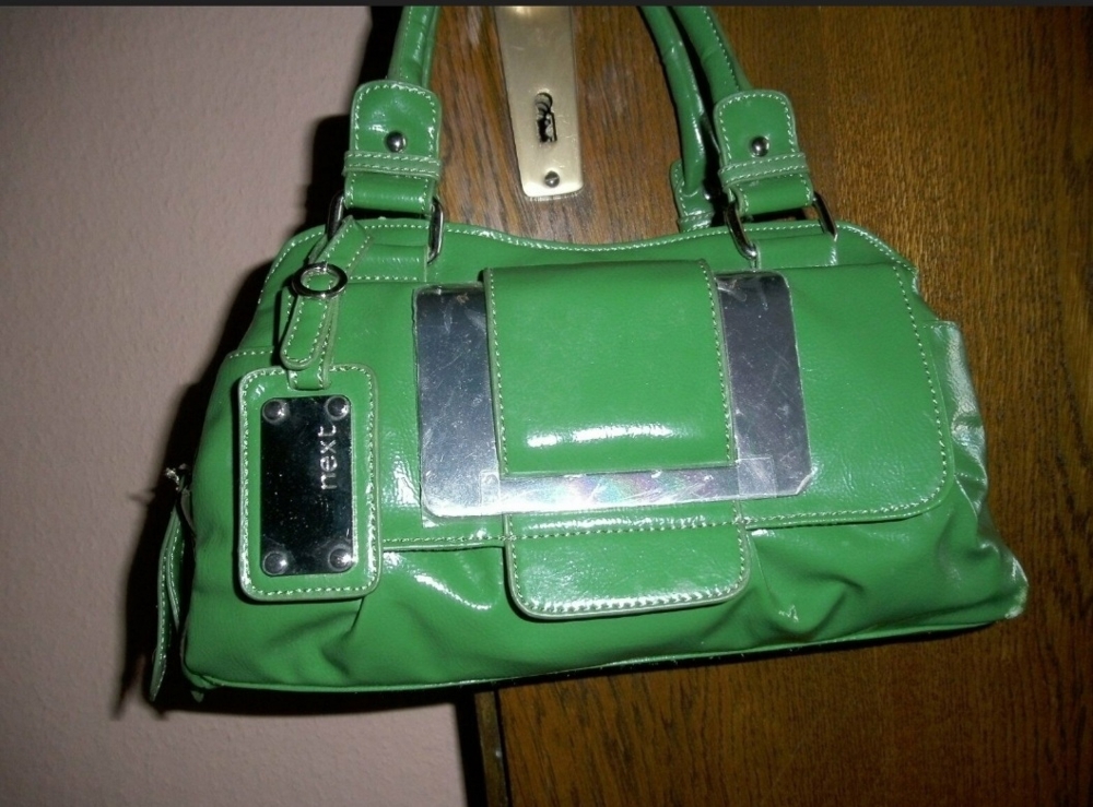 Next Tasche Handtasche grün Henkeltasche