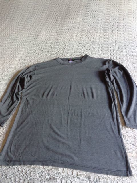 #Vintage - Shirt Langarm Langarmshirt, grau, Gr. 38 bzw. ca. Gr. M