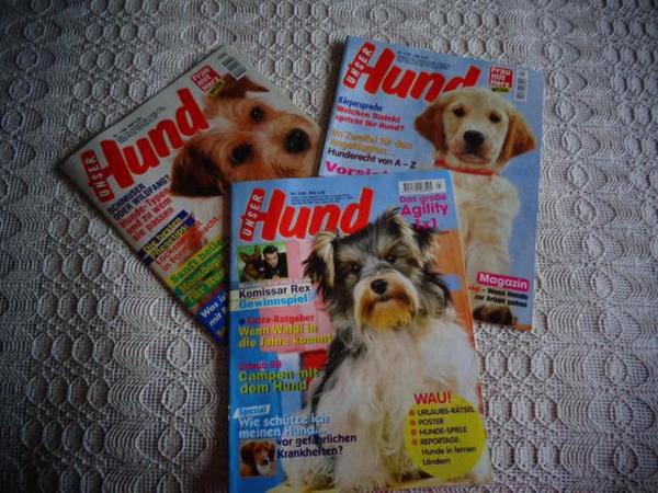 3 Hefte Unser Hund Nr. 1, 2 und 3, Jahrg.1998