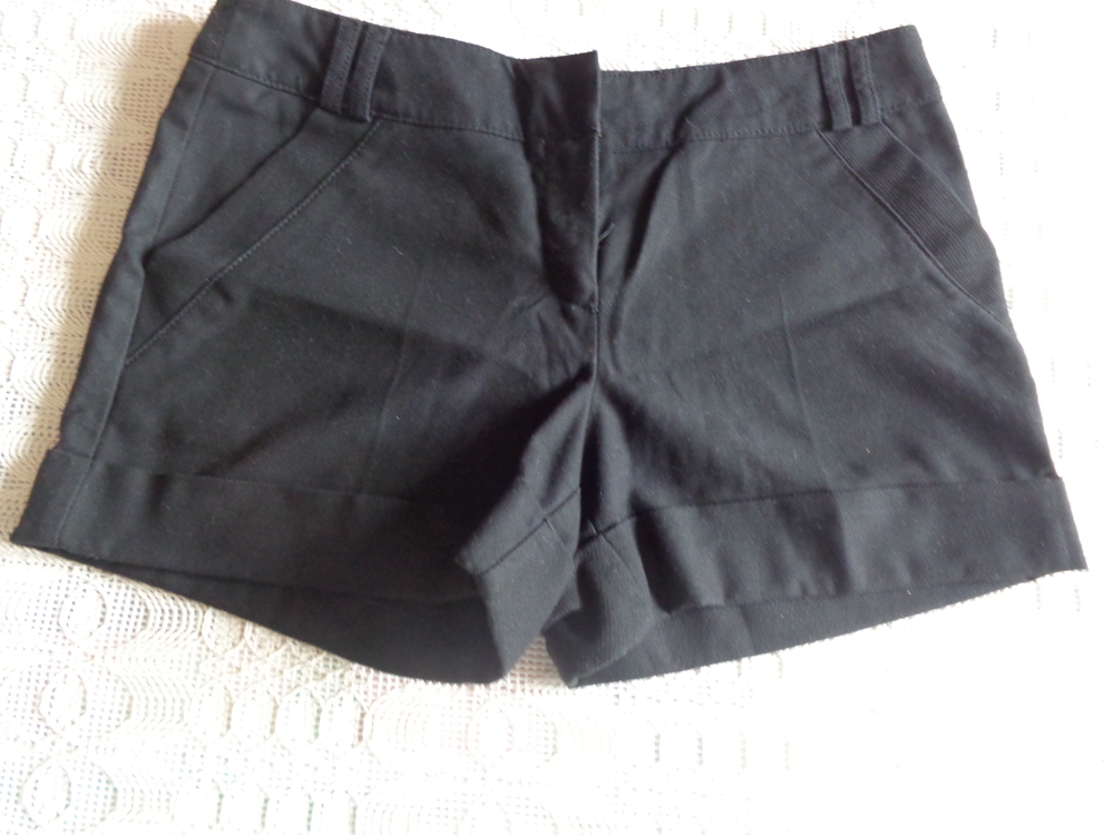 Vintage - Hotpants, Shorts, kurze Hose, schwarz, Gr. 36 bzw. ca. Gr. S, Orsay