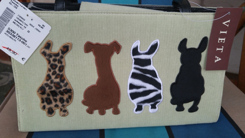 Süsse Handtasche für die Hundefreundin, Neu mit Etikett