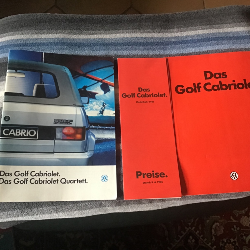 Betriebshandbuch von Golf Cabrio und Passat