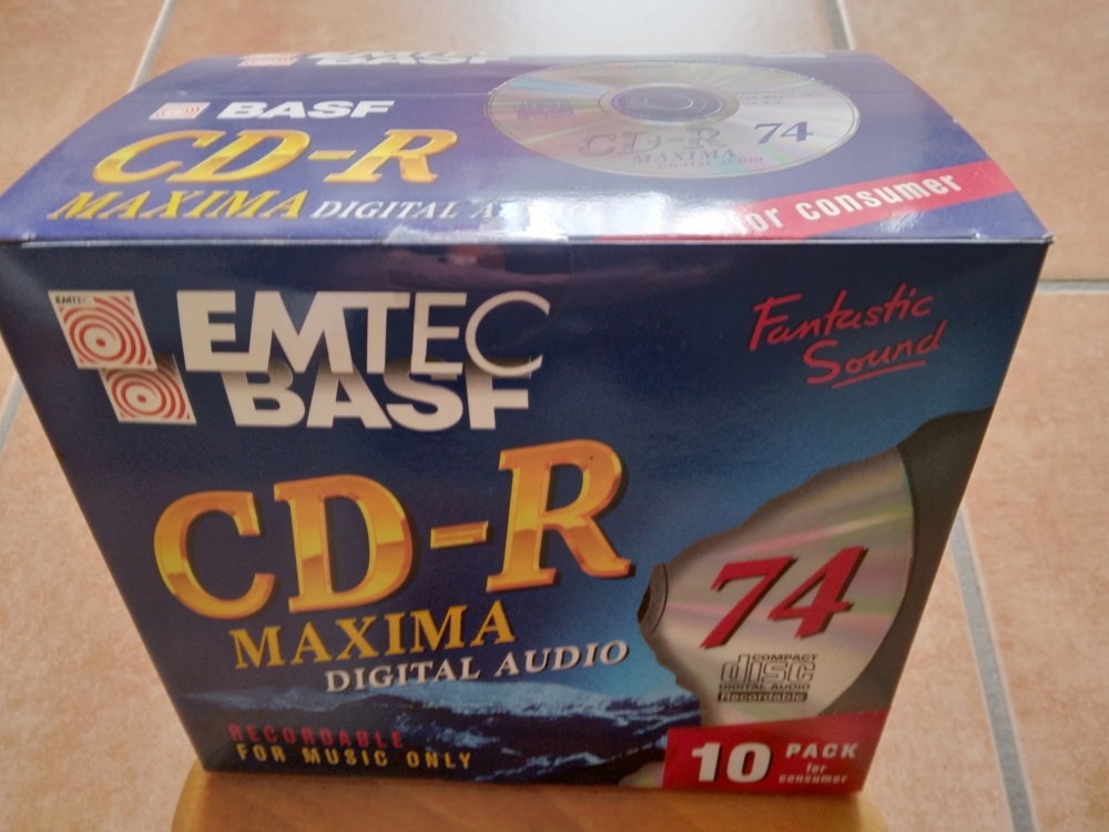 Cd-r maximal digital audio 74 min rohlinge