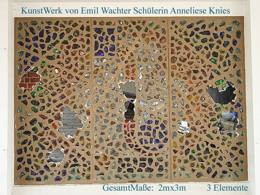 Emil Wachter Schülerin 3Elemente GlasWand