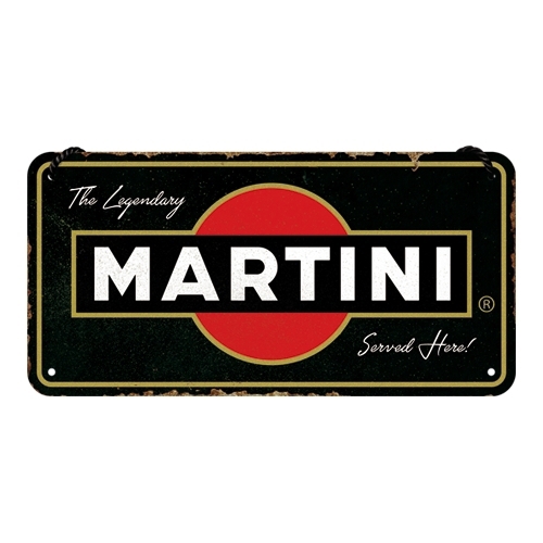 Martini Hängeschild Bar Kneipe Gaststätte 20x10 cm