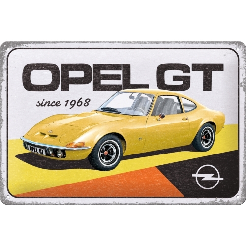 Opel GT Blechschild 30x20 cm