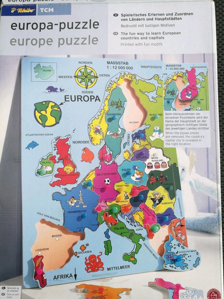 Europa Holz Puzzle von TCM.