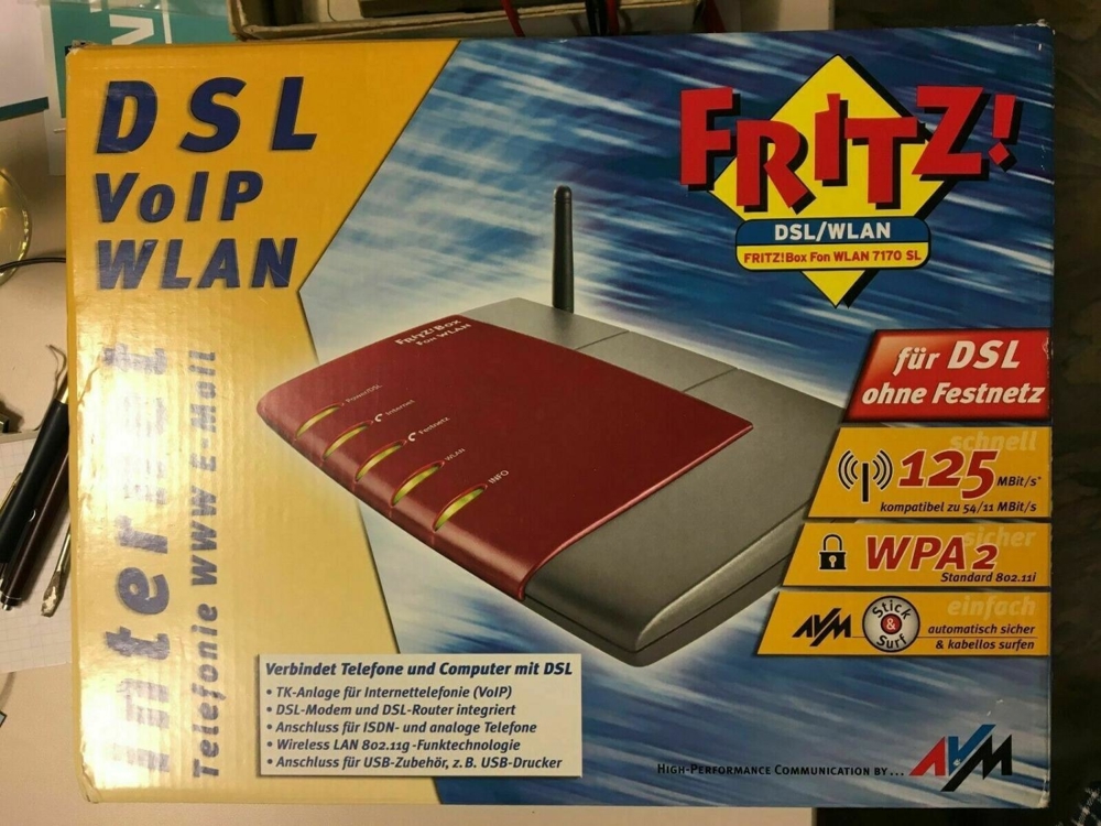 AVM Fritz! DSL/WLAN Fritz!Box Fon WLAN 7170 sl