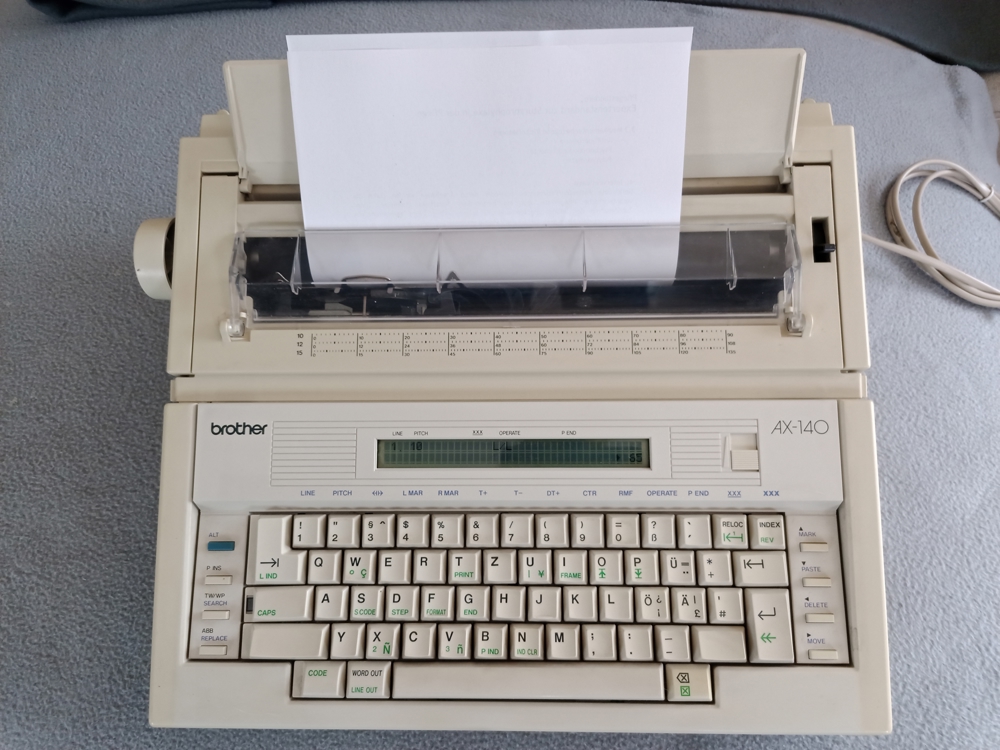 Elektronische Schreibmaschine