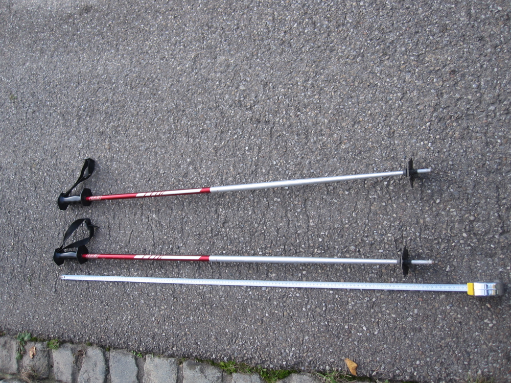 1 Paar Skistöcke LEKI 125 cm (Aluminium)