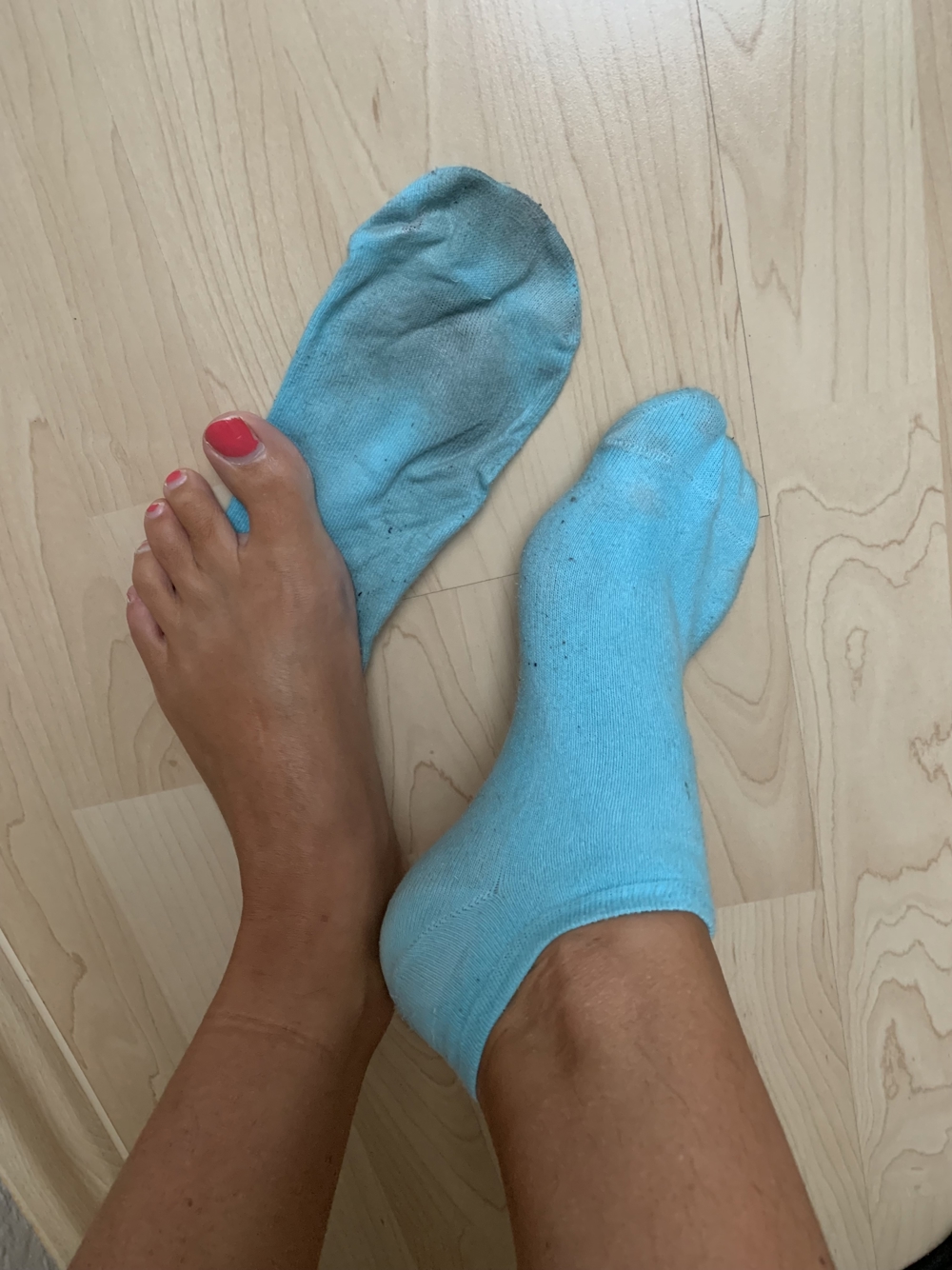 meine duften sexy blauen Sneaker Socken
