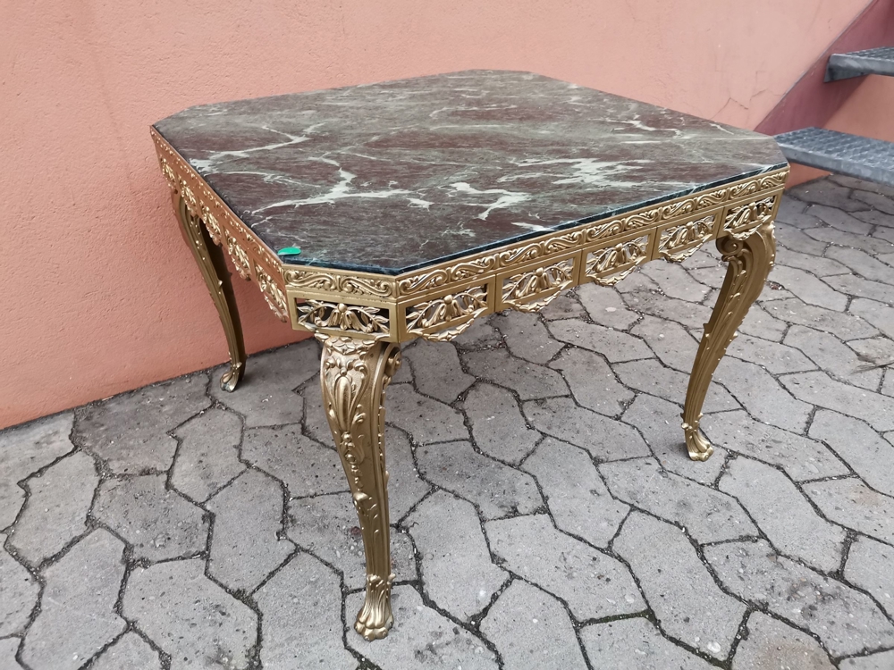 Couchtisch, Beistelltisch, Metall + Marmor, was ganz besonderes