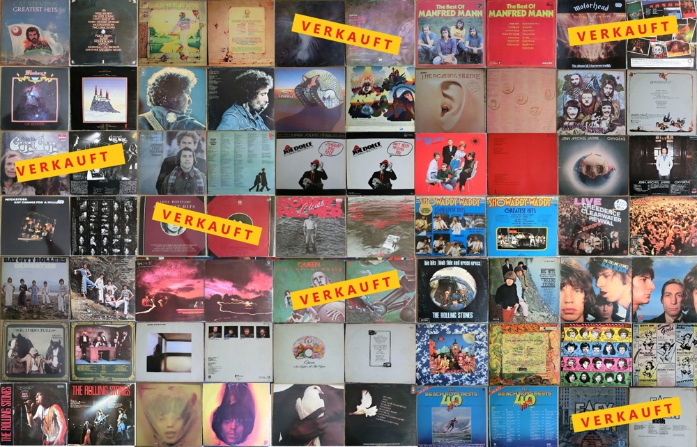 Konvolut Langspielplatten, LP, Internationale Gruppen, 70er u. 80er Jahre