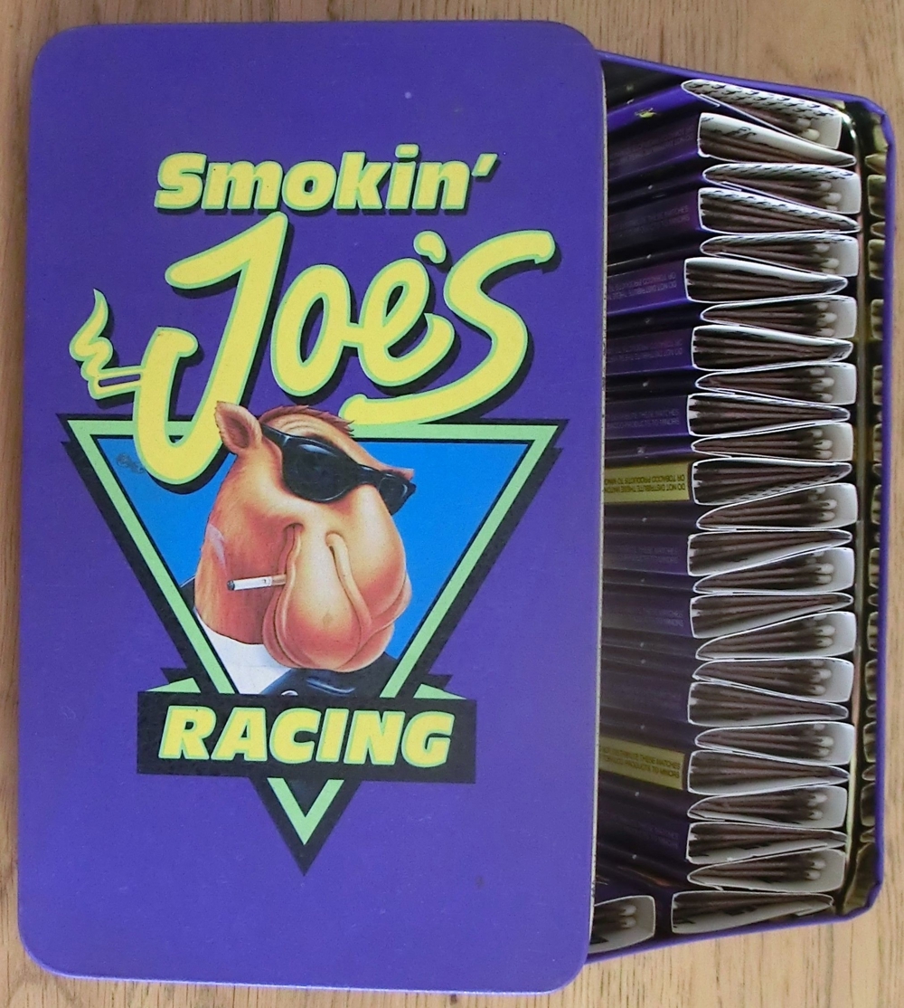 Streichholzheftchen - Smokin Joe  s Racing Tin Match Box