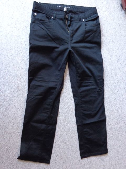 Damen - Hose Jeans Stooker/Tokio Gr. 42 schwarz Regular Stretch