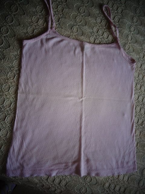 Vintage - Unterhemd, Unterwäsche, Damen, 1 Stück rosa, 2 alte weiße geschenkt, ca. Gr. 38/40