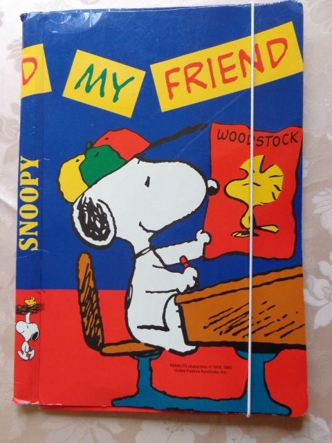 Kinderartikel Schulartikel Klappmappe mit Snoopy von den Peanuts