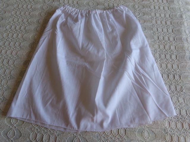 Mädchenbekleidung Unterrock, weiß, Batist (selbst genäht)