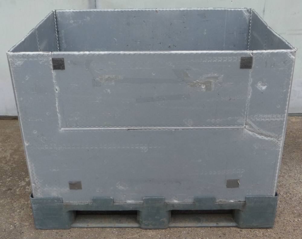 Palettenbox aus Kunststoff, faltbar, 1200 x 800 mm, Box Kiste
