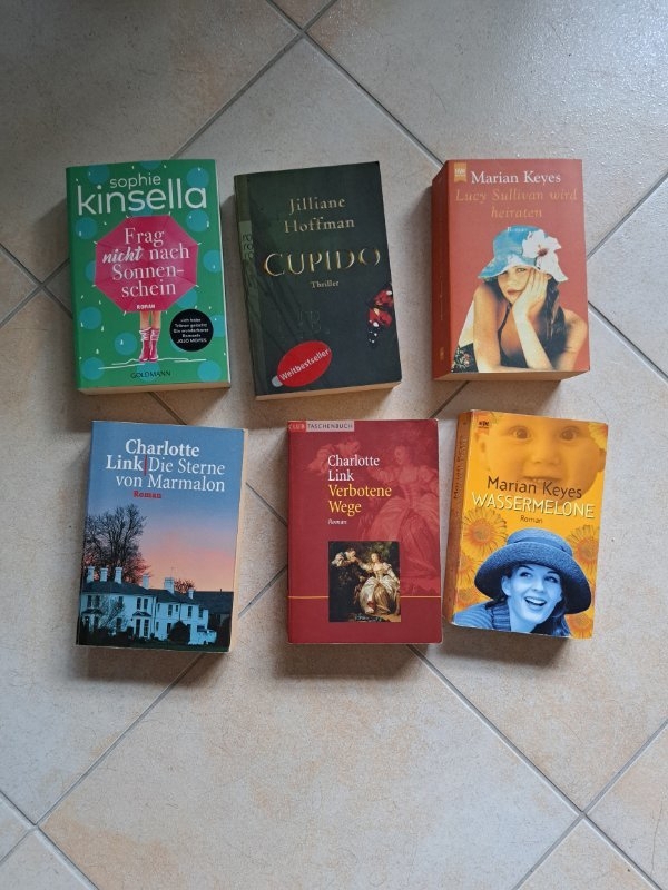 Sechs verschiedene Bücher 