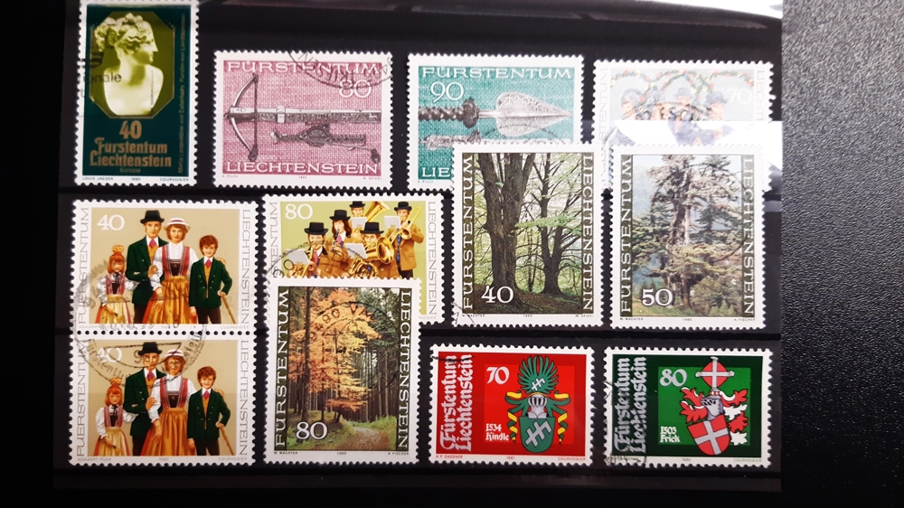 Briefmarken Liechtenstein gestempelt Lot 12