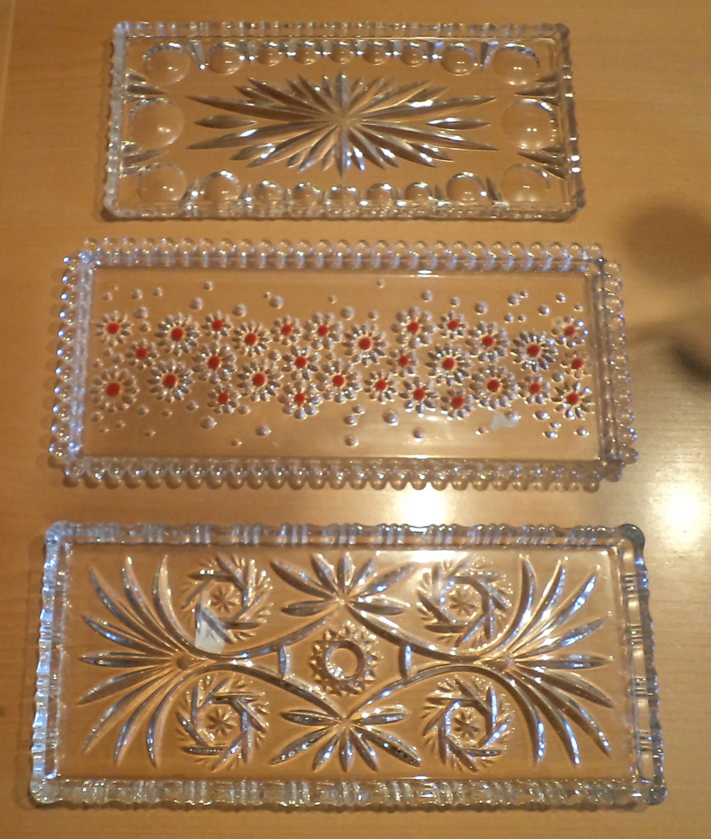 Schöne Kuchenplatten   Tortenplatten aus Glas   Kristallglas, absolut neuwertig, 1a Zustand