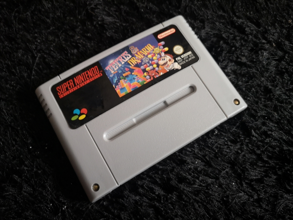 Super Nintendo SNES Spiel - Tetris & Dr. Mario
